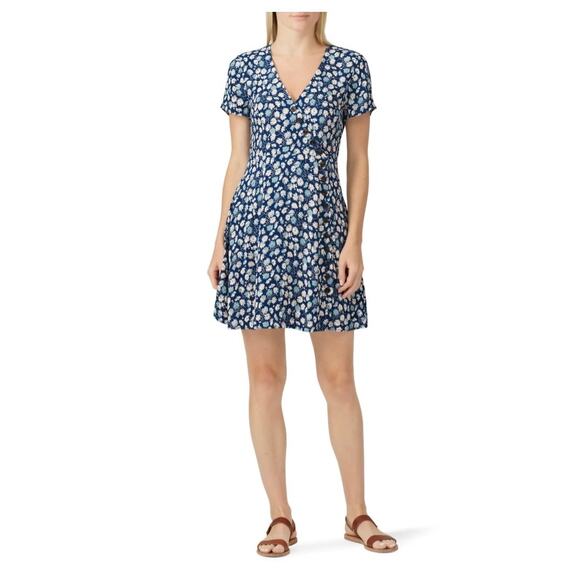Madewell Floral Button Wrap Dress 12 - Picture 1 of 9